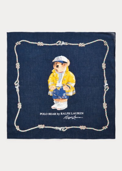 Pañuelo Polo Ralph Lauren Hombre Azul Marino Multicolor - Nautical Bear Cotton - XYNRT1957